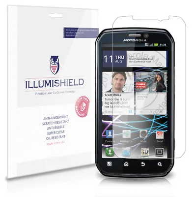 ILLumiShield Anti-Bubble/Print Screen Protector 3x For Motorola Photon 4G • $7.65