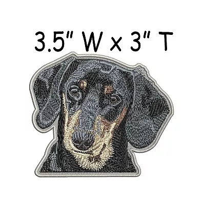 Dachshund  Patch Embroidered Iron-on Applique Clothing Dog K9 Canine Pet • $4.87