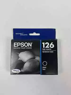 Epson 126 Black Ink Cartridge T126120 DURA Brite High Capacity Genuine - NEW! • $25