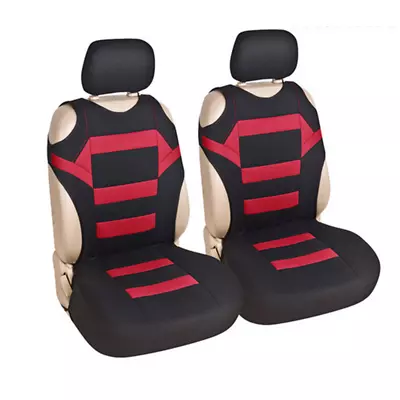 $23.69 • Buy Car Front T-shirt Design Seat Covers Breathable Protectors Set Of 2 Universal