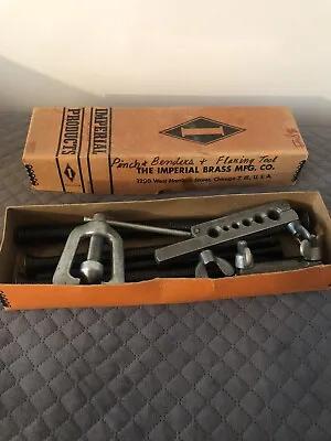 Vintage Tube Flaring Tool Imperial Brass Chicago Products Pinch Benders Set • $70