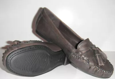 New B. MAKOWSKY Women's Trixie Brown Leather Loafer Shoe Sz 5.5M $99 • $44.95