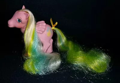 My Little Pony Vintage Brush N Grow Pegasus Curly Locks #2 GOOD Tail Works  G1 • $8.99
