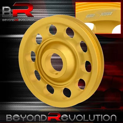 For Integra Civic Del Sol CRX B18 Dohc Motor Gold Single Belt Crank Pulley Wheel • $41.99