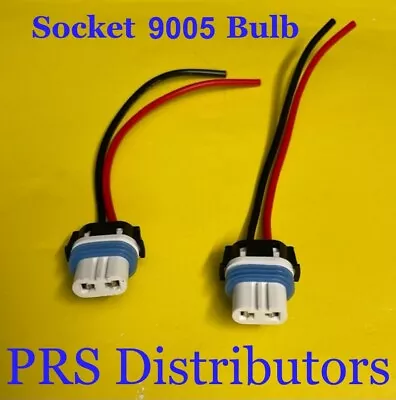 Female Socket 9005 HB3 / 9005SX High Beam Bulb Extension Wire Harness Connector • $7