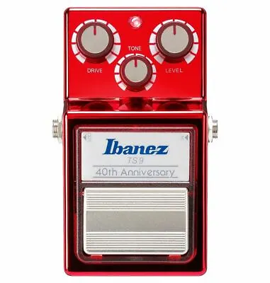 Ibanez 40th Anniversary TS9 Tube Screamer Effects Pedal Red • $179.99