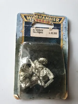 Warhammer 40K Imperial Guard Tallarn Autocannon Team 90s Sealed Metal OOP • £49