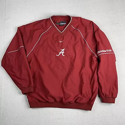 Vintage Alabama Crimson Tide Nike Team Vented Pullover Jacket Size Large • $22.49