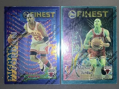 Michael Jordan Lot 1995 Finest Veterans + Dish & Swish W/ Pippen Rare Inserts • $289.99