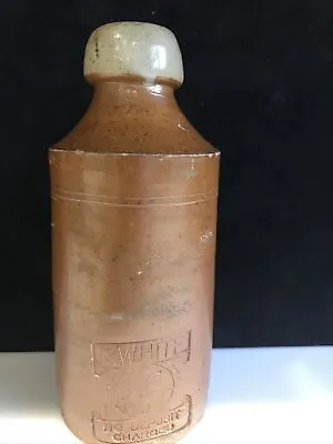 Early Antique R Whites Ginger Beer Stoneware Bottle Grey Lip Victorian • £9.99