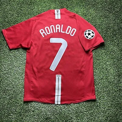 2007 2008 Manchester United Cristiano Ronaldo Jersey Shirt Red Nike 7 Medium Kit • $139.82