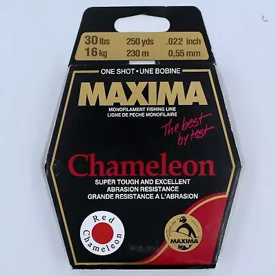 Maxima Red Chameleon Mono Fishing Line 250yds You Pick Weight • $13.99