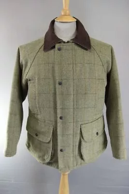 Boy's Jack Orton Uk Made Country Sports Checked Wool Blend Tweed Coat: Age 12 • £59