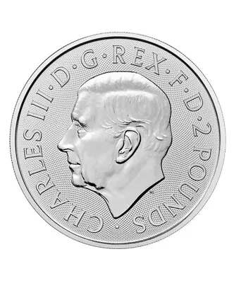 2024 UK 2 Pound King Charles III Silver Britannia 1 Oz .999 BU • $31