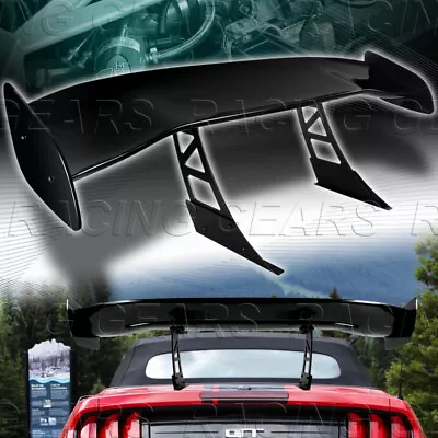 Universal 57  Wing Gt2 Style Painted Black Down Force Racing Rear Trunk Spoiler • $169.95