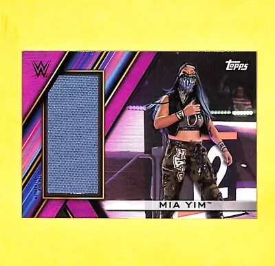 2020 Topps WWE Women's Division Mia Yim 11/150 Superstar Mat Relic Card • $4.99