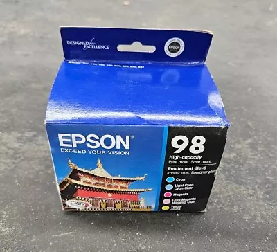 5 Pack Epson T098920 Genuine Ink Cartridges Epson 98 Ink 2015 Exp. • $50
