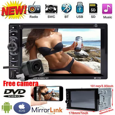 Fit Ford Super Duty F-250 F-350 HD Car Stereo HD 2Din CD DVD Radio Player+Camera • $100.70