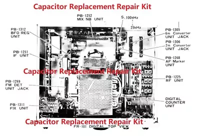 Yaesu FR-101 FR-101D FR-101S Electrolytic Capacitor Replacement Kit • $24.99