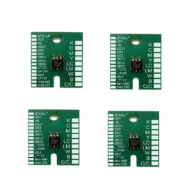 1 Set Of Chips Compatible Mimaki Jv3/jv33/cjv30 Part # Es3 ( Cmyk ) One Time Use • $41