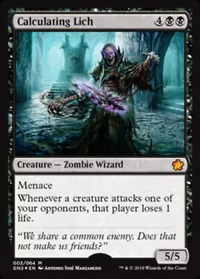 1x Calculating Lich - Foil NM-Mint English Magic Game Night 2019 MTG Magic • $2.98