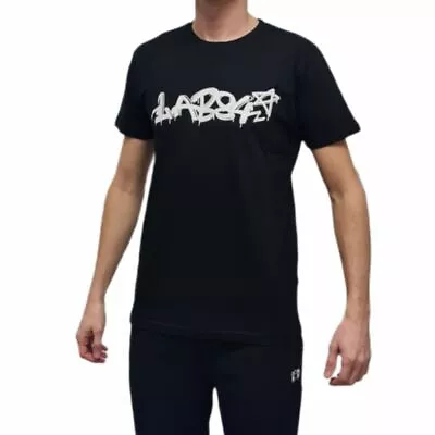 Lab84 T-Shirt Short Sleeve Crew-Neck S22 TSHM4111 Black • $22.26