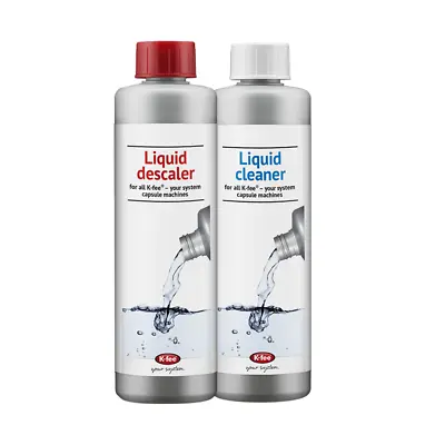 K-fee Liquid Cleaner & Liquid Descaler | 500ml Bottles | K-fee Machines Cleaner • £17.99