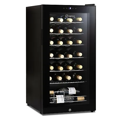 Subcold Viva28 LED – Under-Counter Wine Fridge Black | 3-18°C | 28 Bottle • £239.99