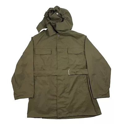 Vintage Czech Army M85 Parka Military Jacket Winter Belted Coat 1988 Olive Green • $39.96