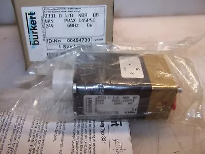 New Burkert 1/8  Pneumatic Solenoid Valve 24 Vac 145 Psi Max Model 0331d  • $40.49