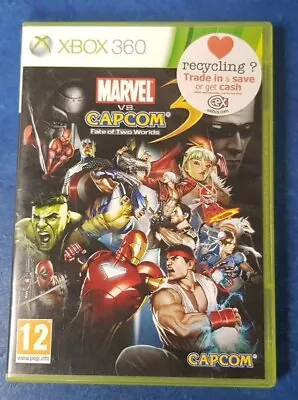 Marvel Vs Capcom 3 Fate Of Two Worlds - Xbox 360 - VGC Complete With Manual -PAL • £7.64