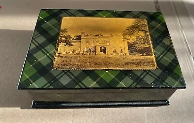 Antique Campbell Tartan TartanWare Book Shaped Box With Netherplace Scene. • £275