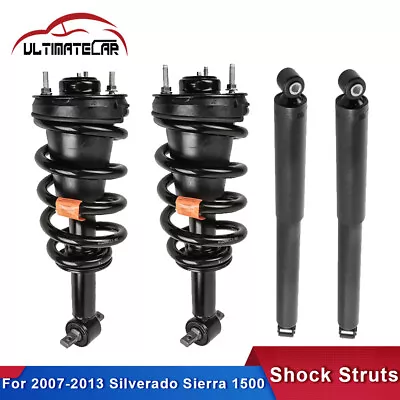 Set 4 Front+Rear Shocks Struts For 2007-2013 Chevy Silverado GMC Sierra 1500 • $170.79