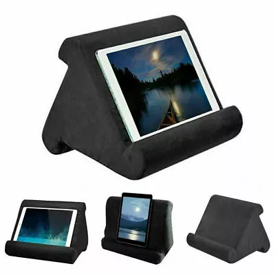 Soft Pillow Lap Stand Multi-Angle Phone Cushion Laptop For Tablet IPad Holder • £9.99