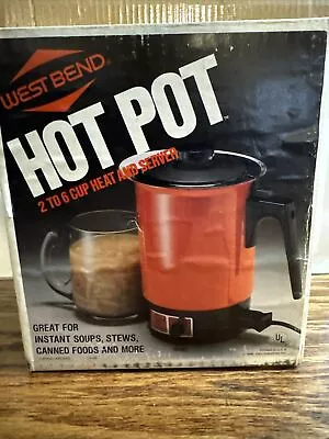 Vintage West Bend Electric Hot Pot Small Kitchen Appliance Model 3253 Tested • $19.95