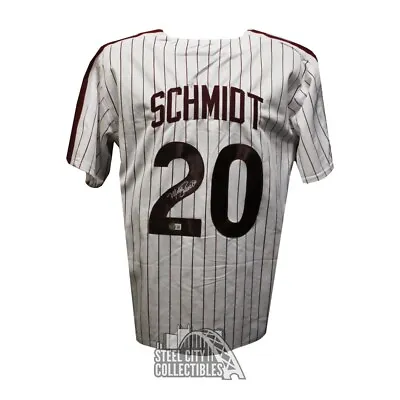 Mike Schmidt Autographed Philadelphia Custom Pinstripe Baseball Jersey - BAS • $224.95