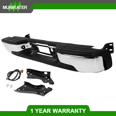 Rear Step Bumper Assembly For 1999-2006 Chevy Silverado 1500 Complete Chrome • $117.95