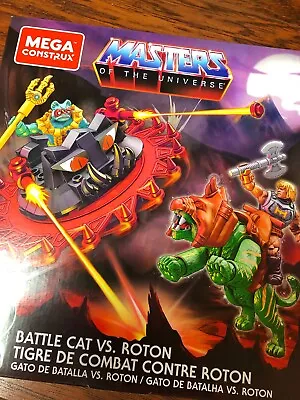 BATTLE CAT VS. ROTON Mega Bloks Construx Masters Of The Universe He-Man MOTU • $21.99