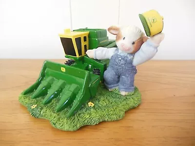 John Deere Mary's Moo Moos Boy W/Combine Figurine #856835 W/Box • $14.50