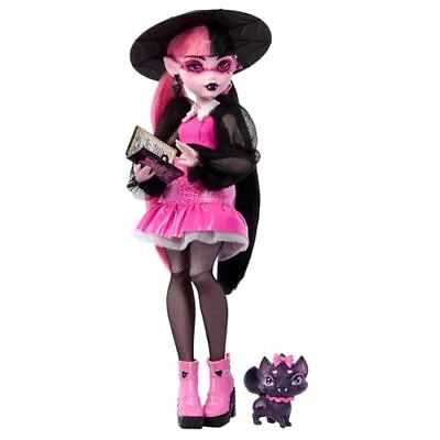 Monster High Draculaura Doll With Pet Bat-Cat Count Fabulous And Accessories • $23.29