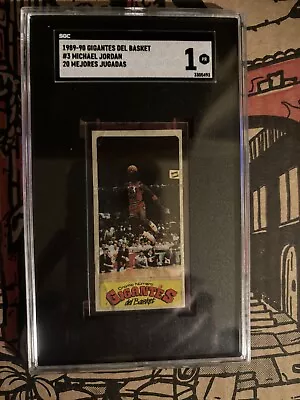 Michael Jordan Gigantes Del Basket Card/sticker Rare Pop 3 • $1125