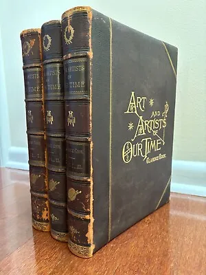 ART AND ARTISTS OF OUR TIME Vols. 123 By Clarence Cook - 1888 1st Ed.  ANTIQUE • $129.99