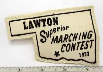 Vintage 1973 Lawton Oklahoma Superior Marching Band Contest Jacket Patch • $11.99
