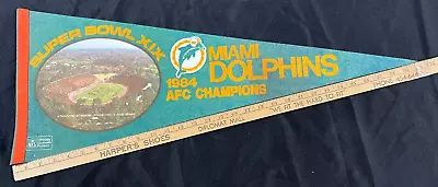 1984 Miami Dolphins Vs San Francisco 49ers Super Bowl XIX Green Pennant AA • $24.99