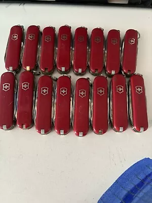 Lot Of 16  VICTORINOX SWISS ARMY KNIFE MINICHAMP • $300