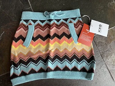 New Missoni Target Girls Knit Skirt Zig Zag Chevron Pattern Sz M 6/8 • $19.99