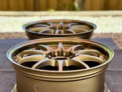 Volk Racing Rays CE28n OG Bronze Wheels 17x7.5 +43 5x114.3 (pair) • $1050