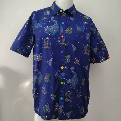 Disneyland Main Street Electrical Parade 50 Anniversary Button Down Shirt Medium • $29.97
