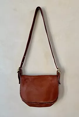 Vintage COACH British Tan Patricia's Legacy Flap Shoulder/Crossbody Bag #9951 • $75