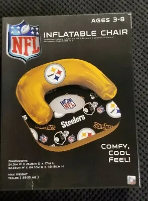 $14.99 • Buy Pittsburgh Steelers Inflatable Chair Up To 153 Lbs. Official Fan Gear Comfy Cool